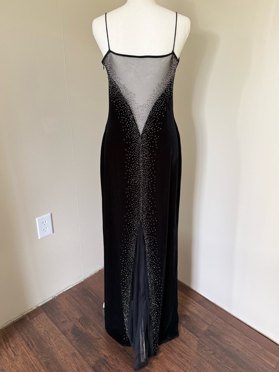 Dave & Johnny Dresses & Skirts - Vintage Dave & Johnny Laura Ryner Black Velvet Maxi Dress w Embellishments Y2K